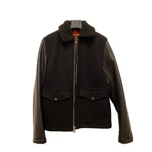 Rag & Bone x Schott Black Wool Deck Jacket Sz Small MiUSA